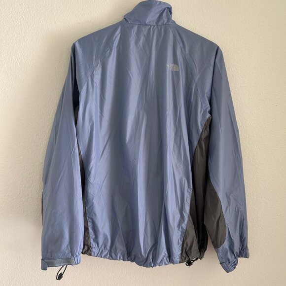 The North Face Women Windbreaker Jacket Blue Gray Stow Pockets Lightweight SZM - Picture 5 of 9